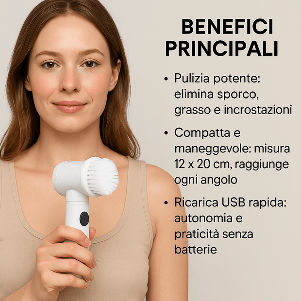 Spazzola Elettrica Rotante 3 in 1 - Aklear